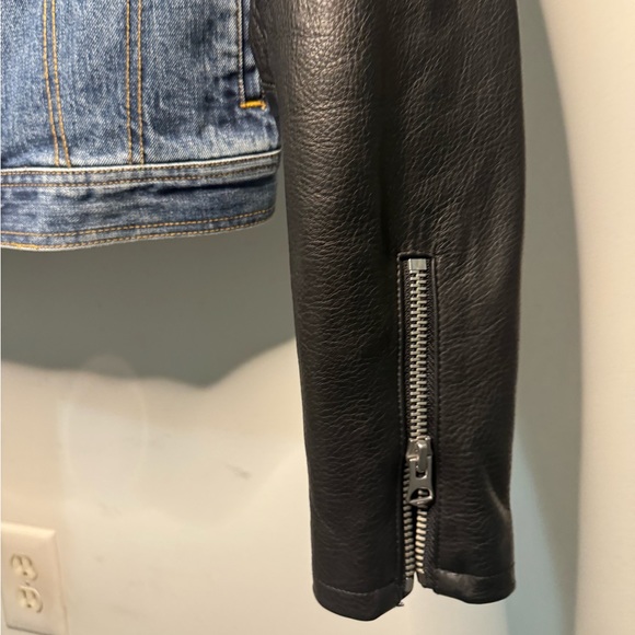 Rag & Bone Denim & Leather Jacket - Picture 3 of 9